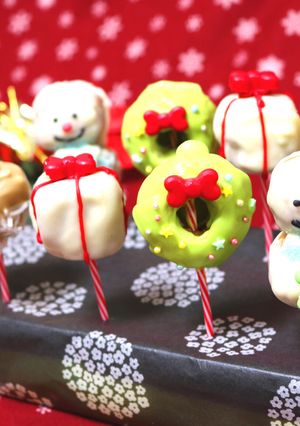 カステラで！クリスマス＊ケーキポップ-レシピのメイン写真