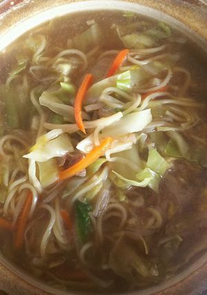 鍋ラーメン-レシピのメイン写真