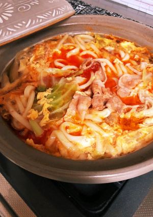 キムチ煮込みうどん-レシピのメイン写真