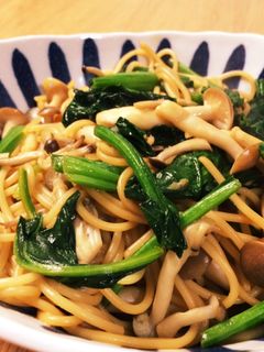 簡単ほうれん草ときのこのバター醤油パスタ-レシピのメイン写真