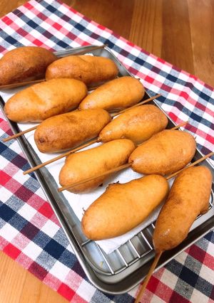 ホットケーキミックスでアメリカンドッグ-レシピのメイン写真