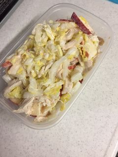 鳥ササミと白菜、りんごのサラダ-レシピのメイン写真
