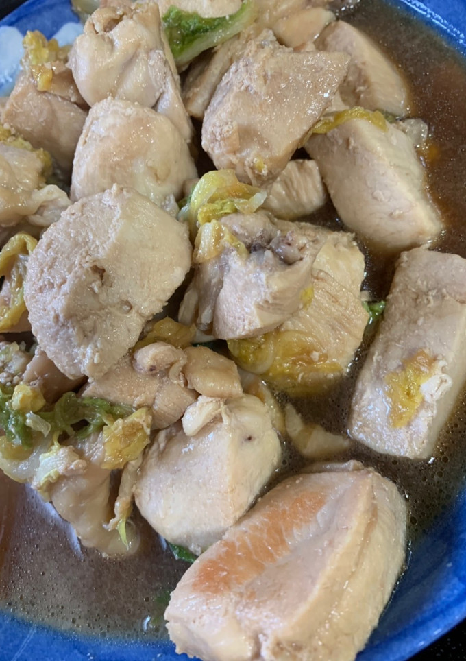 鶏肉と白菜のすき焼き風煮込み-レシピのメイン写真