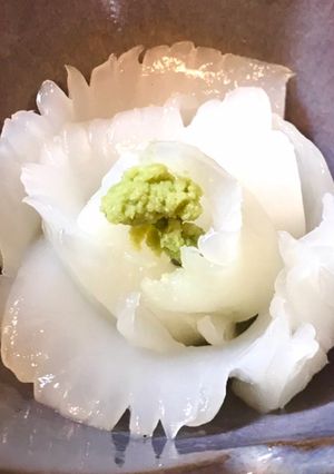 簡単豪華！アオリイカ刺身の花盛り-レシピのメイン写真