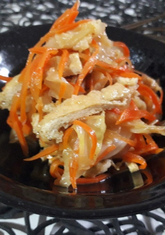 キャベツと人参と油揚げの煮物-レシピのメイン写真
