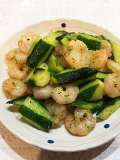きゅうりと海老の炒め物-レシピのメイン写真