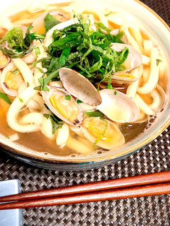 あさりと大葉のうどん-レシピのメイン写真