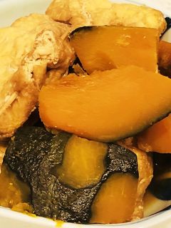 かぼちゃと卵巾着のほっこり煮-レシピのメイン写真