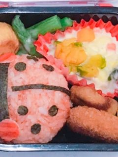 てんとう虫弁当 キャラ弁 幼稚園 お弁当-レシピのメイン写真