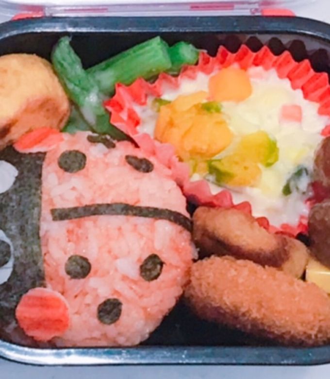てんとう虫弁当 キャラ弁 幼稚園 お弁当-レシピのメイン写真