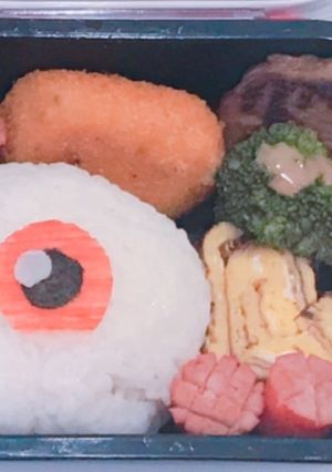 目玉おやじ キャラ弁 幼稚園 お弁当-レシピのメイン写真