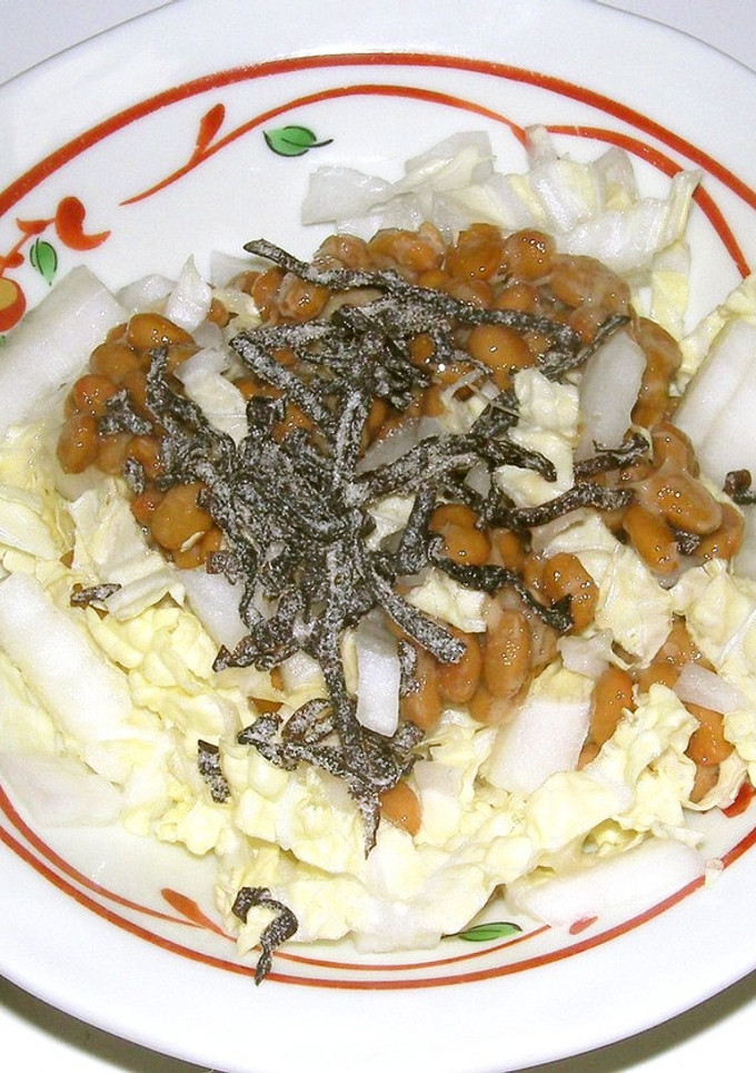 納豆のかさまし（生白菜編）-レシピのメイン写真