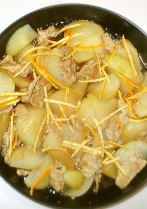 大根の陳皮煮物♪簡単ストレス・みかんの皮-レシピのメイン写真
