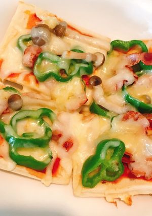 【フライパンで簡単】 低糖質高野豆腐ピザ-レシピのメイン写真