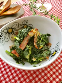 ほうれん草&ベーコンのバターソテー-レシピのメイン写真