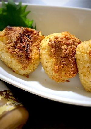 七穀バターと赤味噌の焼きおにぎり-レシピのメイン写真