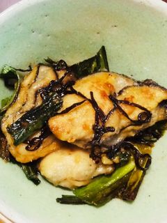 牡蠣のネギ塩昆布炒め-レシピのメイン写真