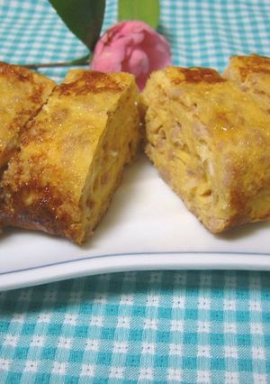 美味！！鶏ひき肉入りだし巻きたまご-レシピのメイン写真