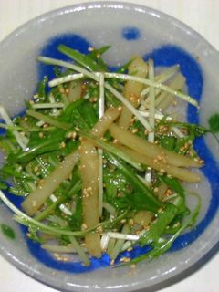 新じゃがと水菜のシャキ②ヘルシー胡麻和え-レシピのメイン写真
