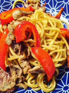 簡単◎豚肉とパプリカのしょうゆ焼きそば-レシピのメイン写真