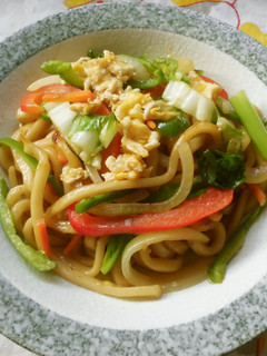 白菜入り焼きうどん♪-レシピのメイン写真