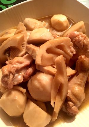 美味しい！とり手羽元 里芋 筍の煮物-レシピのメイン写真