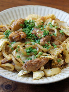 鶏ちゃん焼きうどん-レシピのメイン写真