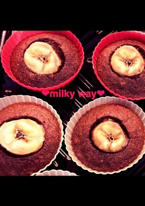 砂糖・HM不使用チョコバナナカップケーキ-レシピのメイン写真
