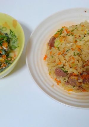 ヤンチャーハン定食-レシピのメイン写真