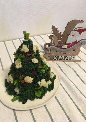 クリスマスツリーサラダ-レシピのメイン写真