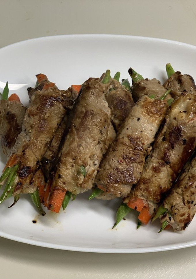 いんげんと人参の豚肉巻き-レシピのメイン写真