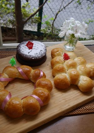ちぎりリースパン☆-レシピのメイン写真