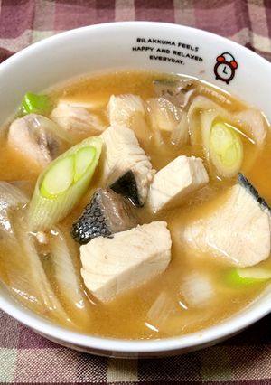 鰤とネギのお味噌汁-レシピのメイン写真