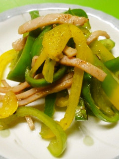 *ハムとピーマンのスパイス炒め*-レシピのメイン写真
