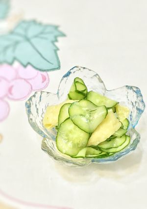 きゅうりと油揚げのカンタン辛子酢味噌あえ-レシピのメイン写真