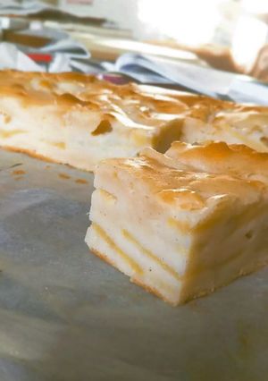 簡単！りんごとバナナのヨーグルトケーキ-レシピのメイン写真