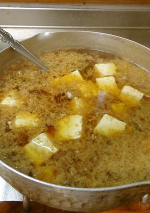 最速のかつお節と昆布の豆腐の味噌汁-レシピのメイン写真