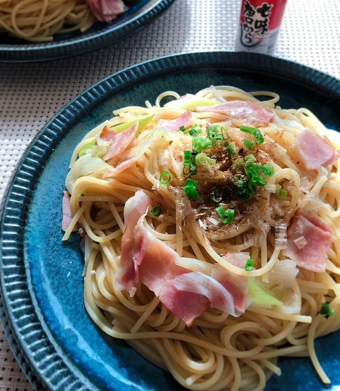 ランチに☆長ねぎとベーコンの和風パスタ by とまぷり