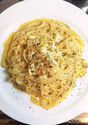 釜玉うどん風カルボナーラ-レシピのメイン写真