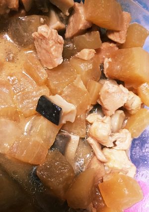 鶏皮消費の味噌煮-レシピのメイン写真