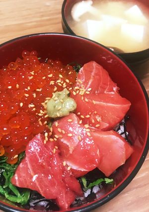 簡単海鮮漬け丼-レシピのメイン写真