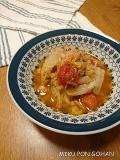 サバ缶と白菜のトマト煮-レシピのメイン写真