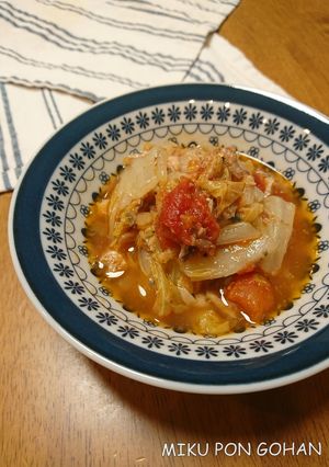 サバ缶と白菜のトマト煮-レシピのメイン写真