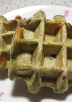 抹茶とクランベリーのワッフル-レシピのメイン写真
