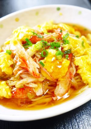 糖質オフ！天津飯風おから麺の甘酢あんかけ-レシピのメイン写真