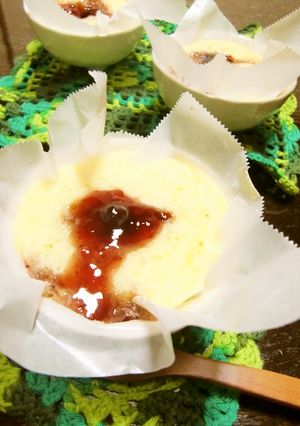 レンジで簡単☆ジャムとチーズの蒸しパン-レシピのメイン写真
