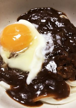 ハッシュドビーフうどん・リメイク-レシピのメイン写真
