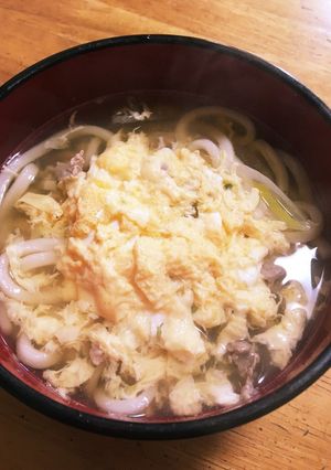 ☆簡単過ぎる☆豚肉と卵のうどん-レシピのメイン写真