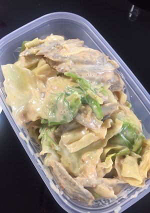 キャベツとごぼうの味噌マヨ和え-レシピのメイン写真