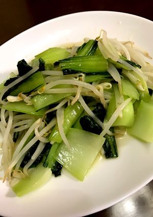 もやしとチンゲン菜のシャキシャキ炒め-レシピのメイン写真